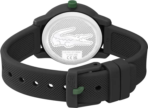 Vista 3 de Lacoste 12.12 Reloj de cuarzo TR90 para niños con correa de silicona, duradero, elegante y resistente al agua