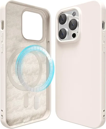 Vista 35 de oakxco Funda de silicona para iPhone 12 Pro Max, magnética, compatible con carga inalámbrica Magsafe, cubierta protectora de goma suave y delgada