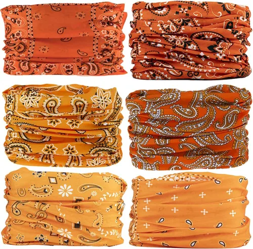 Vista 17 de Polaina para el cuello, máscara facial, bufanda bandana para hombres y mujeres, sol, polaina de tubo a prueba de polvo para ciclismo, motocicleta