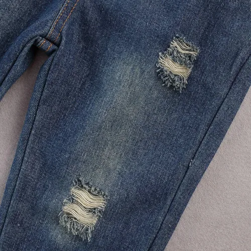 Vista 7 de fhutpw Conjunto de ropa con capucha y pantalones de mezclilla para bebé, para otoño, invierno, 6, 9, 12, 18, 24 meses