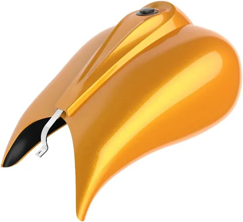 Vista 9 de Cubiertas de tanque estiradas con consola de tablero y tapa de tanque de combustible, cubiertas de combustible de galón para Harley Touring Whisky