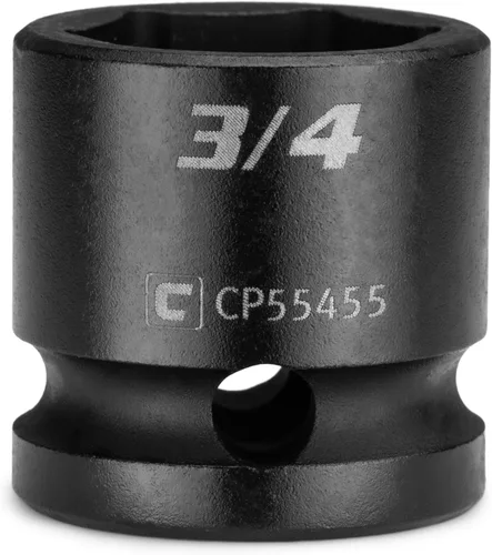 Vista 12 de Capri Tools Dado de impacto corto de 1 pulgada, transmisión de 1/2 pulgada, 6 puntos, SAE