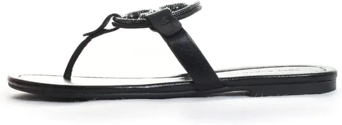 Vista 4 de Tory Burch Pantuflas Miller Pave para mujer, color negro perfecto, 6