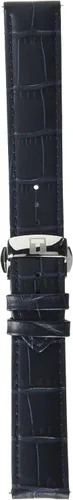 Vista 3 de Correa de reloj Tissot de cuero azul, 19 (Modelo T852032781)