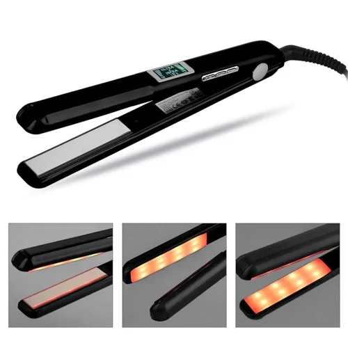 Vista 3 de Plancha ultrasónica para el cuidado del cabello por infrarrojos con innovadora tecnología de tratamiento de cabello infrarrojo, alisador profesional