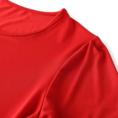 Vista 7 de NREALY Vestido de mujer FashionSexy O-cuello manga corta empalme flor impresión vestido de nalga