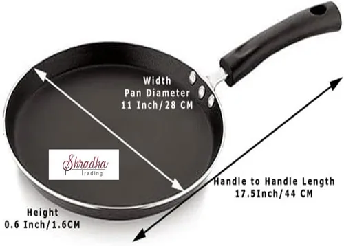 Vista 3 de Sartén Dosa Antiadherente, 11.417 in, Negro, Aluminio