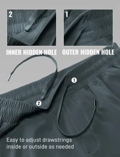 Vista 6 de CRZ YOGA Pantalones cortos de entrenamiento sin forro para hombre de 5 pulgadas, ligeros, de secado rápido, para correr, deportes, atletismo
