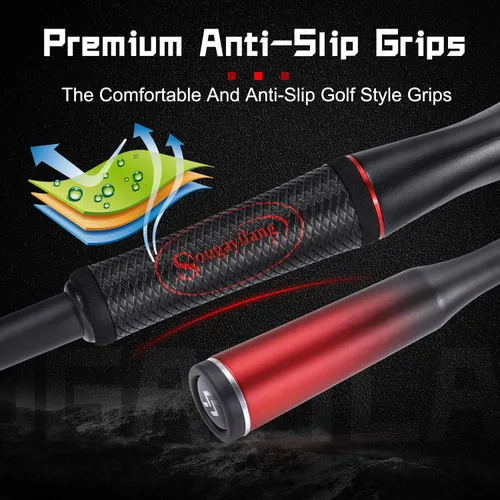 Vista 5 de Sougayilang Baitcasting Fishing Rod and Reel Combo, Medium 6'/7' Low Profile with SuperPolymer Handle (2 Pieces 7ft Left)