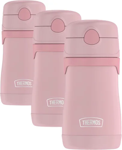 Vista 24 de Thermos Bebé 10 oz. Botella de acero inoxidable con popote emergente, coches