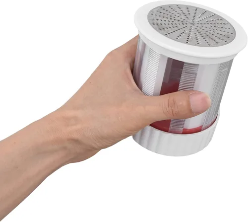 Vista 4 de Rallador de queso, rallador manual giratorio portátil de mantequilla de acero inoxidable, rallador cilíndrico de mano para frutas y verduras