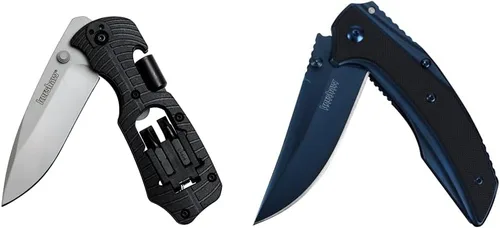 Vista 8 de Kershaw Select Fire (1920); navaja multifunción con hoja de acero inoxidable 8Cr13MoV de 3.4 pulgadas, mango de nailon relleno de vidrio negro