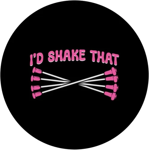 Vista 3 de I'd Shake That. Majorette Twirler Baton Twirling PopSockets Standard PopGrip