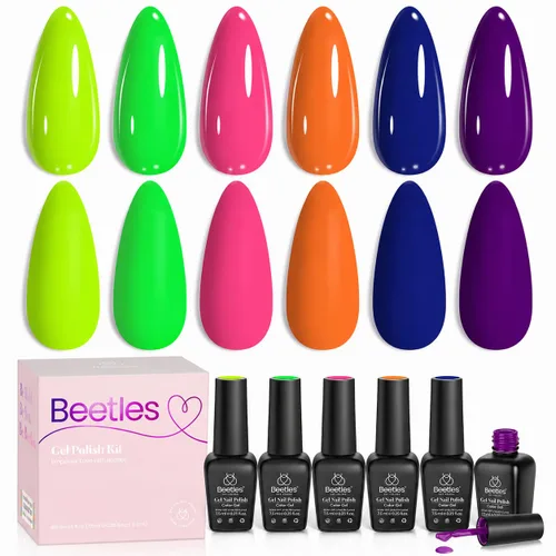 Vista 27 de beetles - Juego de esmaltes en gel color borgoña – Berry Merlot 6, ciruela, cereza, moca, rojo, otoño-invierno, morado oscuro, vino púrpura oscuro