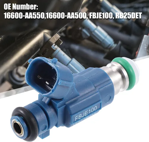 Vista 2 de X AUTOHAUX 6 unids 16600-AA550 16600-AA500 inyector de combustible para Nissan GTR Safari Patrol Skyline R34 RB25DET 2.5L Turbo TB48DE