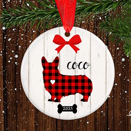 Vista 20 de Adorno de Navidad para mascotas, adorno de Beagle, regalos para amantes de mascotas, regalo conmemorativo para mascotas, recuerdo de Beagles