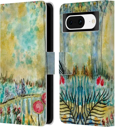 Vista 11 de Head Case Designs Officially Licensed Wyanne Half Light Nature 2 Leather Wallet Case Compatible with Google Pixel 8