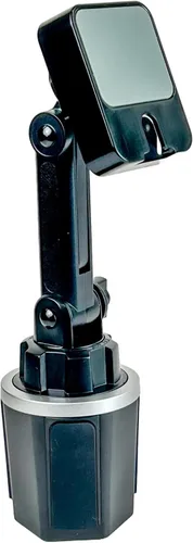 Vista 2 de Soporte de taza de altura ajustable para Anytone BaoFeng Icom Kenwood Yaesu Handhelds ahora con soporte para micrófono