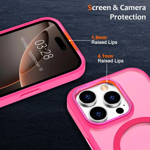 Vista 786 de Anuck - Funda magnética para iPhone 11 compatible con MagSafe, carcasa trasera mate translúcida dura, borde de TPU, delgada, resistente a impactos