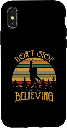 Vista 5 de Don't Stop Believing Bigfoot Rock And Roll Sasquatch Case for iPhone 16
