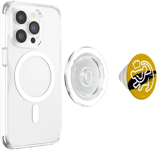 Vista 4 de Disney The Lion King Simba Outline PopSockets MagSafe PopGrip para iPhone