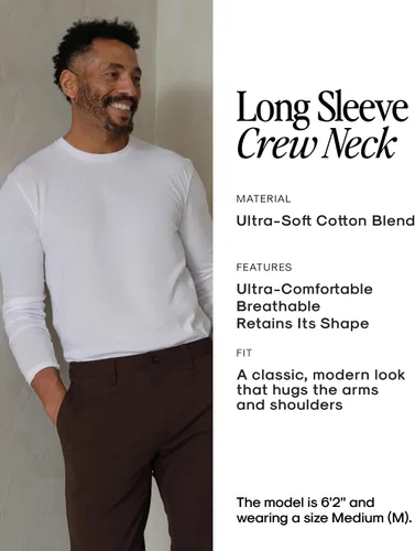 Vista 8 de True Classic Camisas de manga larga para hombre, camisetas de manga larga para hombre, camisas Henley para hombre y camisetas térmicas de punto gofre
