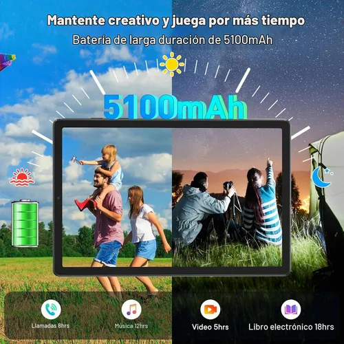 Vista 7 de HAOVM Tablet Android 15 de 8 pulgadas, tableta desbloqueada con SIM 4G, CPU Octa-Core 2.0GHz, 12 GB+64 GB, TF expandible, pantalla IPS, WiFi 5G