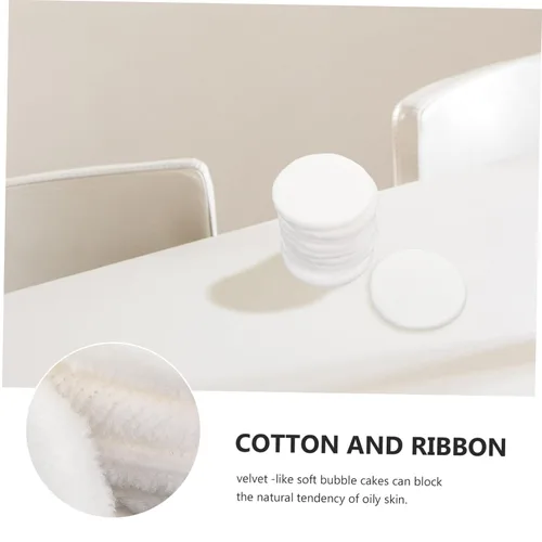 Vista 6 de Kit de maquillaje de 10 piezas de esponja seca, esponja seca, decoración de uñas para arte de uñas, almohadilla de polvo facial, algodón puro blanco