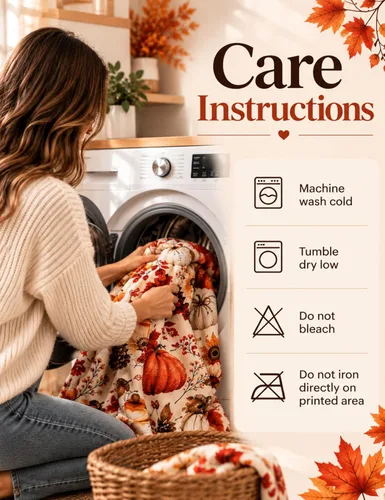 Vista 7 de Personalized Fleece&Sherpa Throw Blanket - Cozy Autumn Pumpkin Coffee Books (Fleece, 60 * 80)