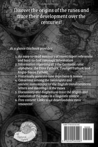 Vista 2 de Runic Evolution & Linguistic History (Black & White Version) The Origin Of The Germanic Runes & Universal Rune Sets