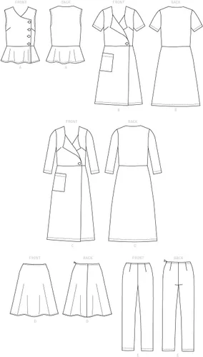 Vista 12 de Lifestyle Wardrobe - Blusa sin mangas para mujer, fácil de coser, con patrones de costura