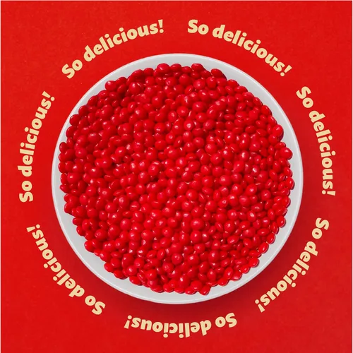 Vista 3 de Cinnamon Imperials Bolsa de 1 libra Dulces duros Dulces rojos picantes Caramelos clásicos de canela Sabor audaz, piezas de caramelo picante