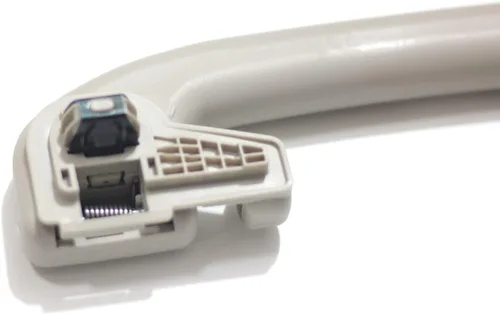 Vista 4 de Manija de Agarre de Techo Interior Automático Exclusivamente para Nissan 73940-6CA0A (con Gancho para Abrigo Tipo 1 Pieza, Gris Claro)