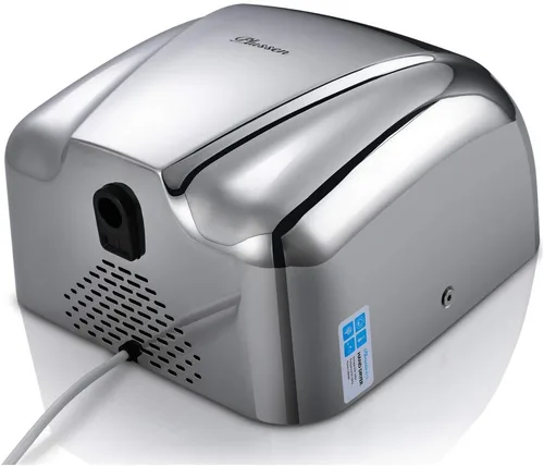 Vista 3 de Secadores de manos automáticos comerciales para baños, de acero inoxidable de alta resistencia de 1800 W, aire caliente, compacto, eléctrico