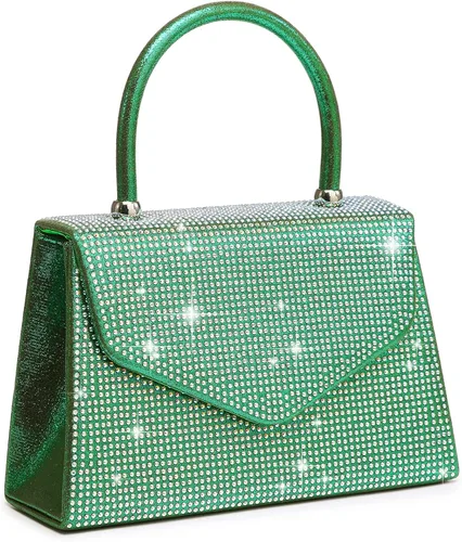 Vista 20 de Dasein Bolso de Noche para Mujer, Bolsos de Embrague para Fiesta, Bolsos de Boda, Bolsos de Cóctel y Baile con Brillo Esmerilado Champán