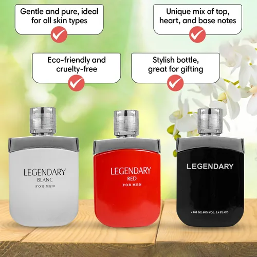 Vista 5 de Fragancia de gama alta para hombre, juego de regalo de colonia para hombres, juego de regalo de fragancia masculina para hombres, 3.4 onzas líquidas