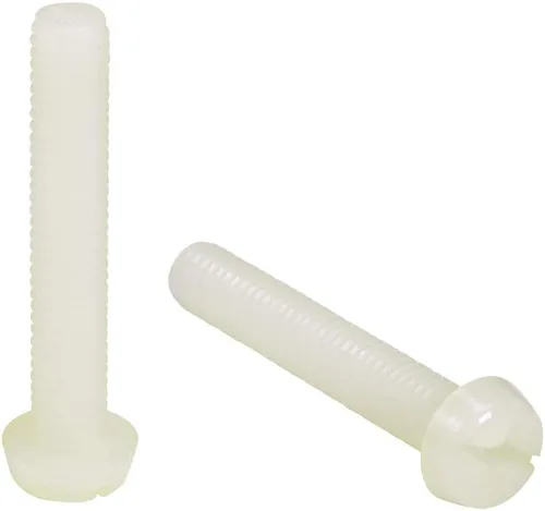 Vista 9 de uxcell M6x30mm Roscado Nylon Phillips Cruz Pan Cabeza Tornillos Tornillos de Máquina Blanco 50