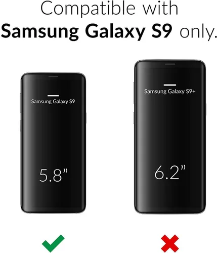 Vista 7 de Crave Funda Dual Guard para Samsung Galaxy S9: A prueba de golpes, protección de doble capa - Negro