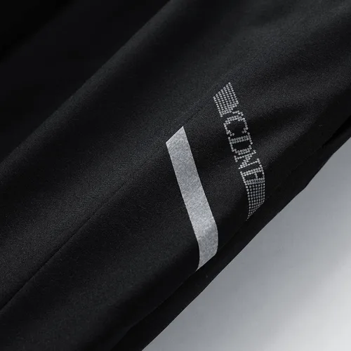 Vista 4 de Pantalones deportivos casuales con cordón para hombre, cintura elástica, a prueba de viento, pantalones de algodón cálido, ajuste regular