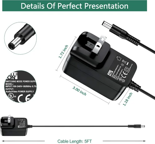 Vista 3 de Adaptador de caja de arena para gatos, cargador de cable de alimentación clásico autolimpiante automático (para LitterMaid)