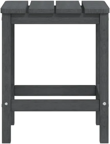 Vista 7 de Sillas Adirondack para patio con reposapiés y mesa HDPE antracita silla de patio al aire libre sillas de comedor al aire libre Sillas para Comedor