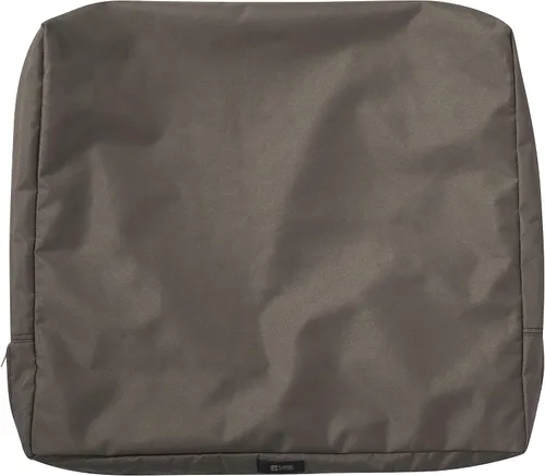 Vista 22 de Classic Accessories Ravenna - Funda de cojín de respaldo de patio resistente al agua, 25 x 22 x 4 pulgadas, color espresso
