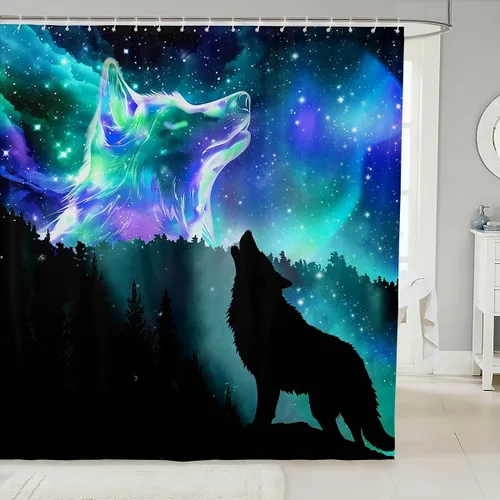Vista 106 de Feelyou Cortina de ducha con diseño de gato para decoración de baño, bonita cortina de baño para puestos de bañeras, accesorios de baño divertidos