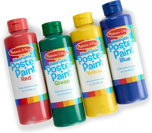 Vista 4 de Melissa & Doug - Juego de pinturas para papel o póster, se pueden borrar