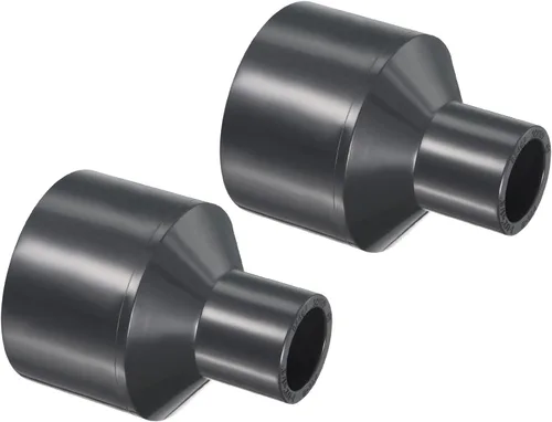 Vista 42 de PATIKIL UPVC Reductor de tubería de montaje de 1-1/2 "x 1" Socket Schedule 80, conector adaptador de acoplamiento recto, gris