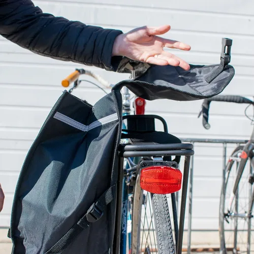 Vista 5 de Planet Bike Eco rack Oversized 6061 T6 Bike rack de aluminio con hardware preinstalado. Negro
