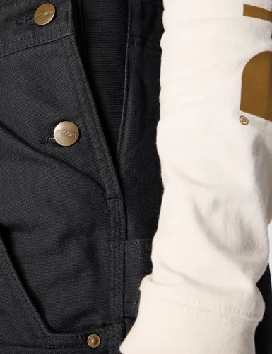 Vista 5 de Carhartt Overol con peto aislado de pato lavado de ajuste relajado para mujer Negro