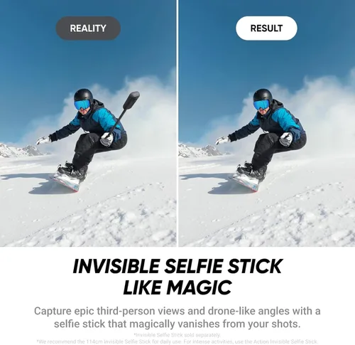 Vista 5 de Insta360 Paquete de buceo X4 Air Cámara de acción 8K 360 más ligera para aventuras épicas, lentes reemplazables, para acción, viajes, vlogging. El