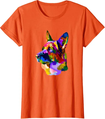 Vista 59 de Camiseta para dueño de perro de pastor alemán, Negro