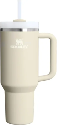 Vista 112 de STANLEY Quencher H2.0 Vaso Térmico con asa y pajilla, 64 onzas, tapa Flowstate de 3 posiciones, gran capacidad para viajes y deportes, vaso de acero
